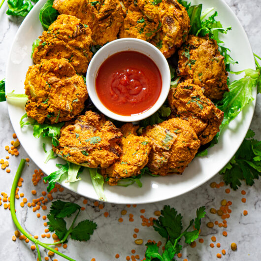 Air Fried Red Lentil Patties