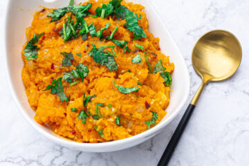 Mashed butternut squash
