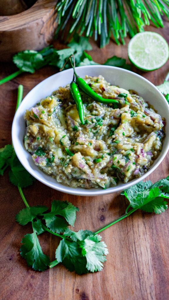 Mashed Eggplant (Indian Style)