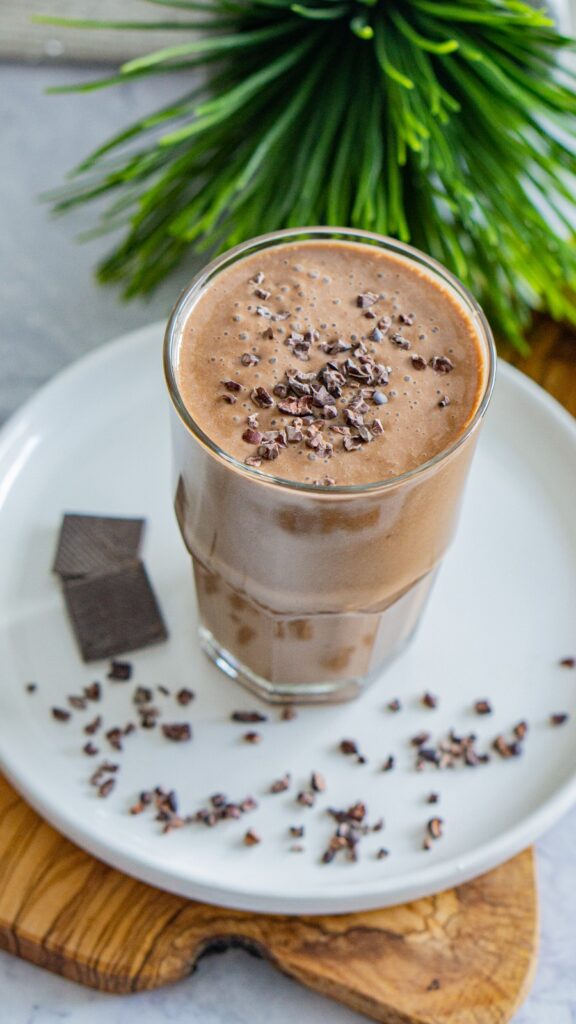 Low Fat Vegan Chocolate Milk Shake