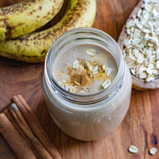 Creamy PB & Banana smoothie