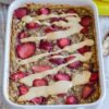 strawberry vanilla baked oats