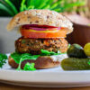 black bean burger