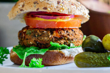 black bean burger