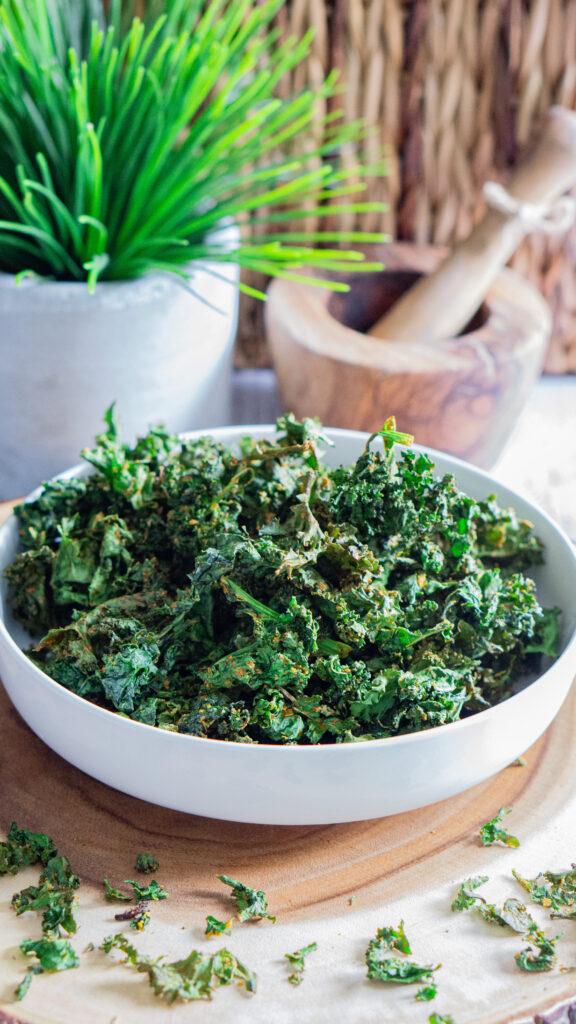 Kale Chips in  Air Fryer