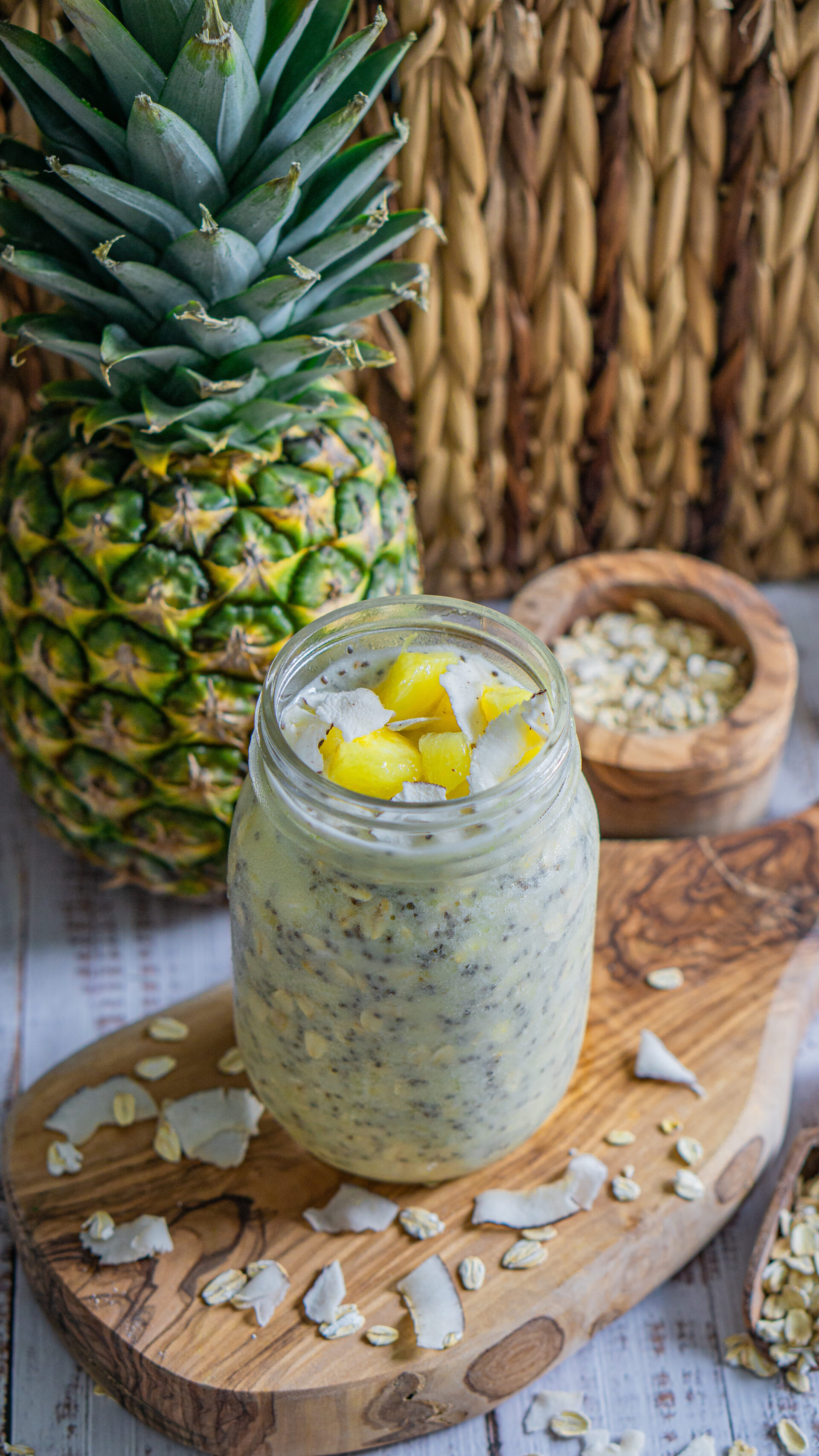 pina colada overnight oats