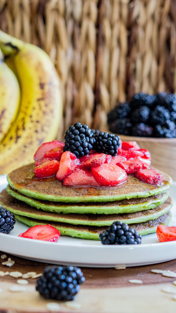 Protein Banana Oatmeal Pancakes (GF)