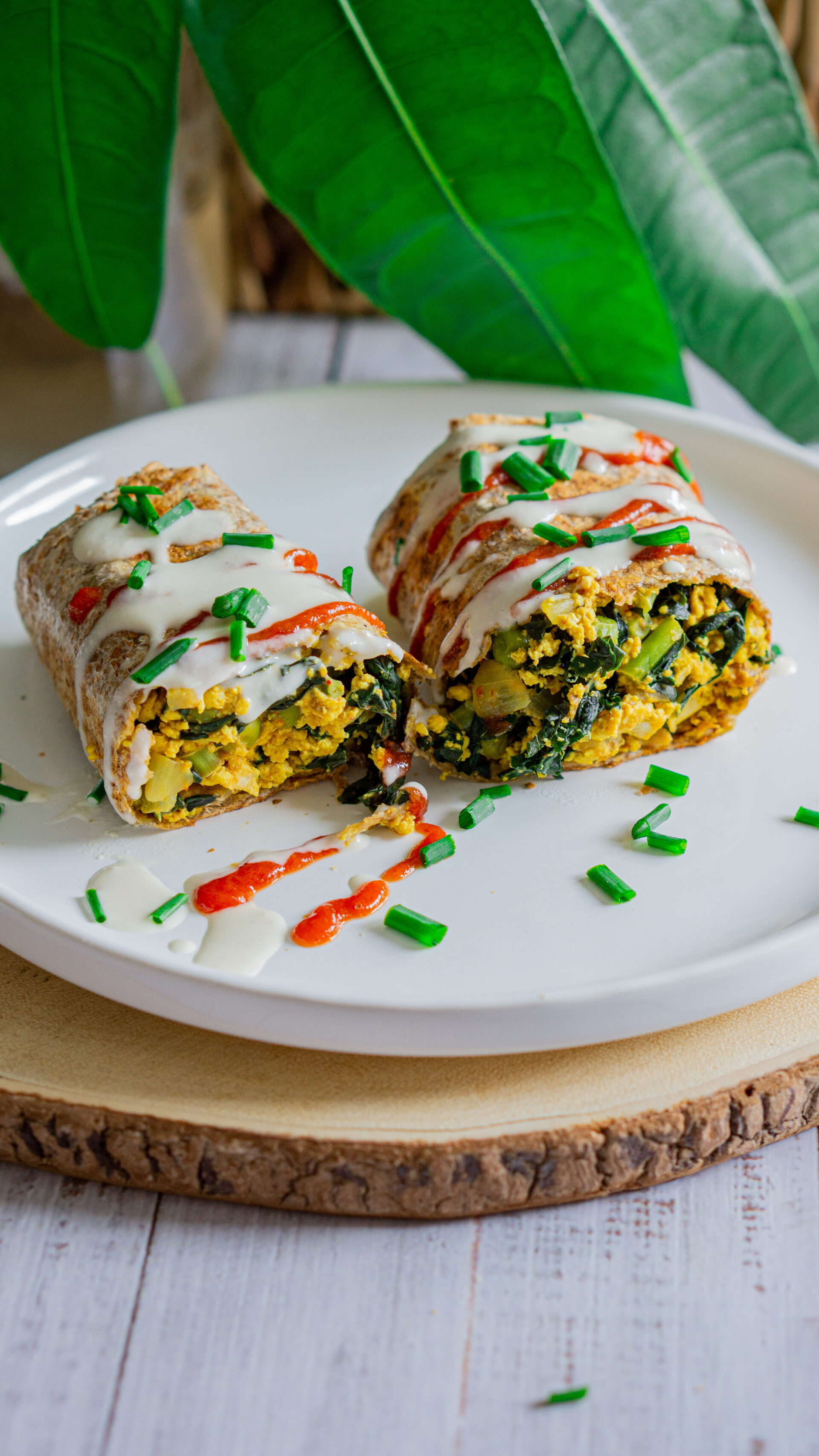 Scrambled Tofu Burrito