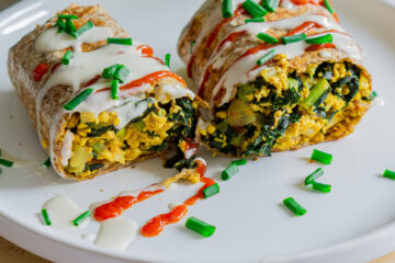 Scrambled Tofu Burrito