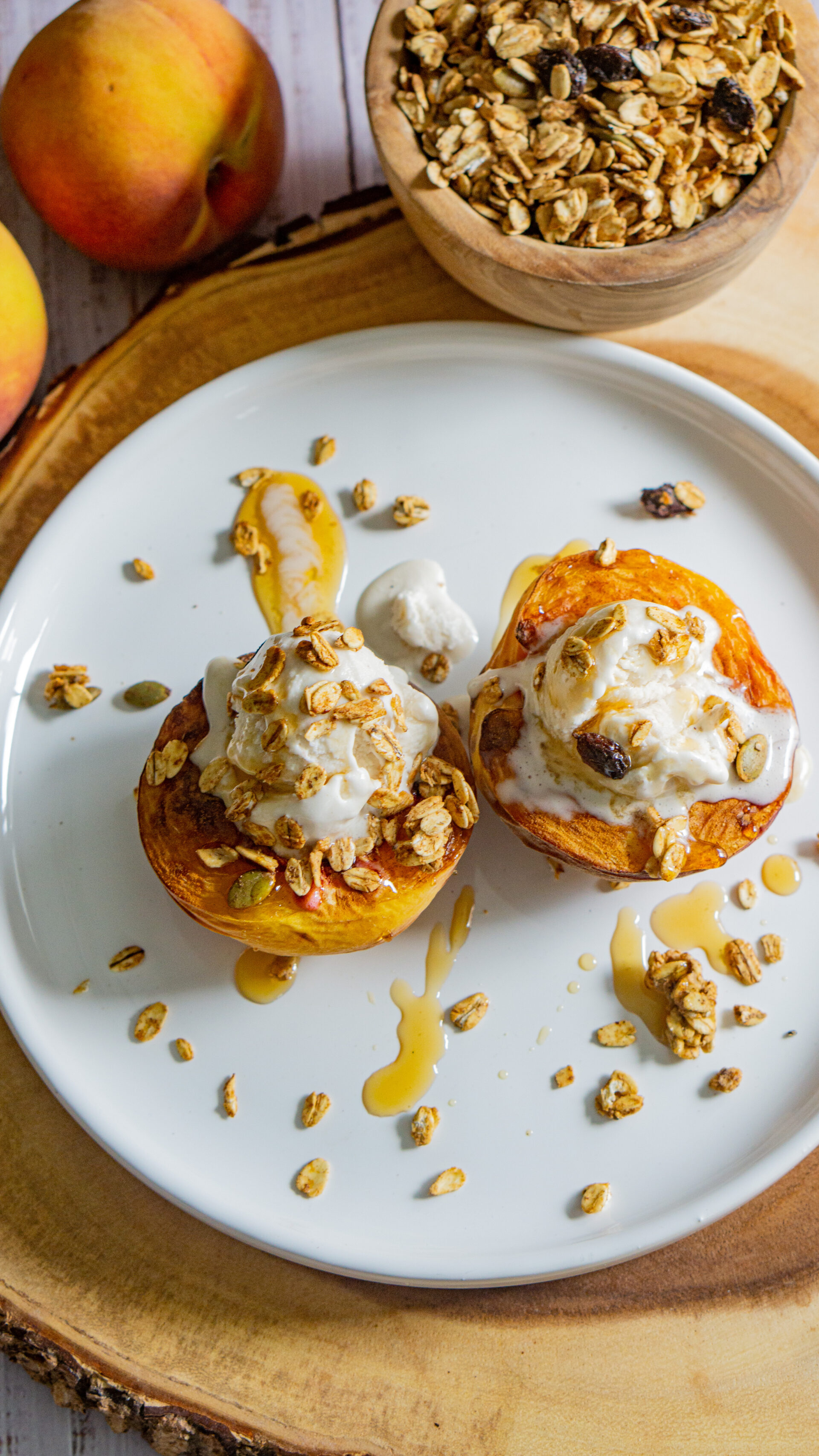 peach dessert