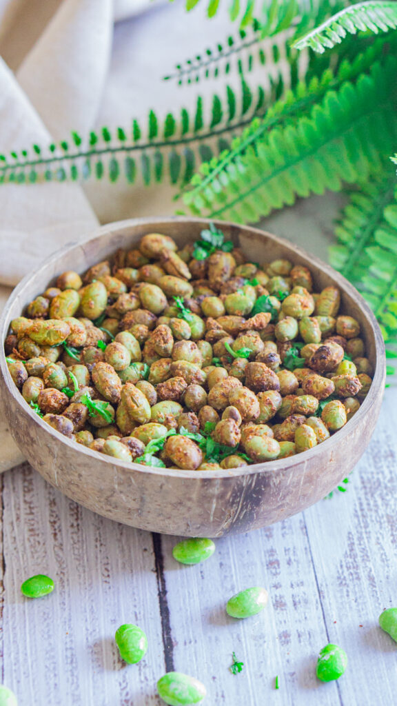 Roasted Edamame in air fryer