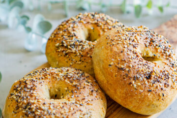 high protein bagels