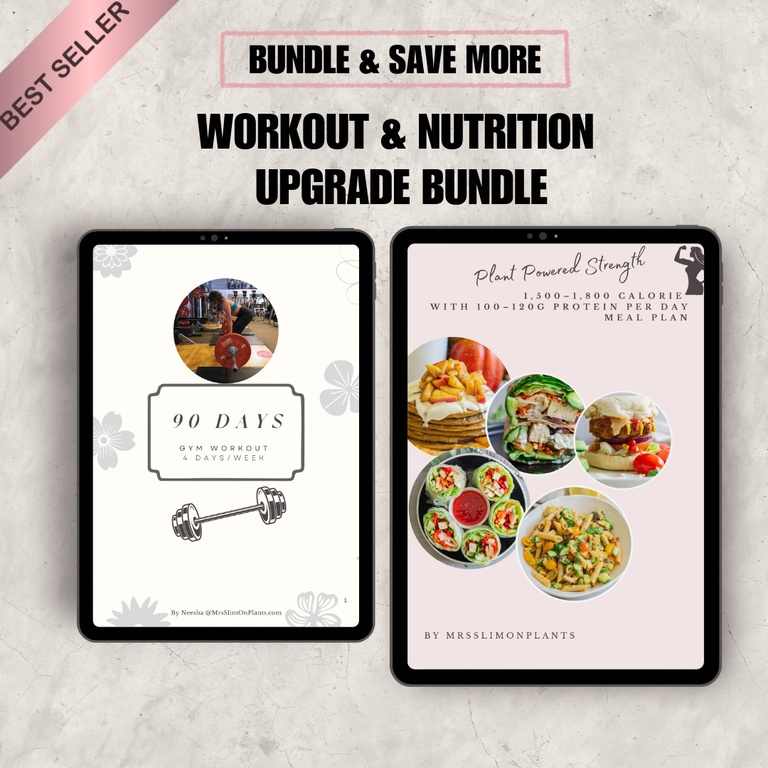 The Lean & Strong Vegan Bundle 4-Day Gym Program + High Protein Meal Plan