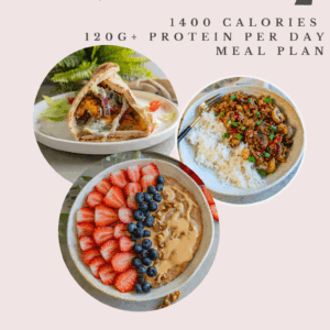 1,400-Calorie Vegan Meal Plan with 120g+ Protein Per Day