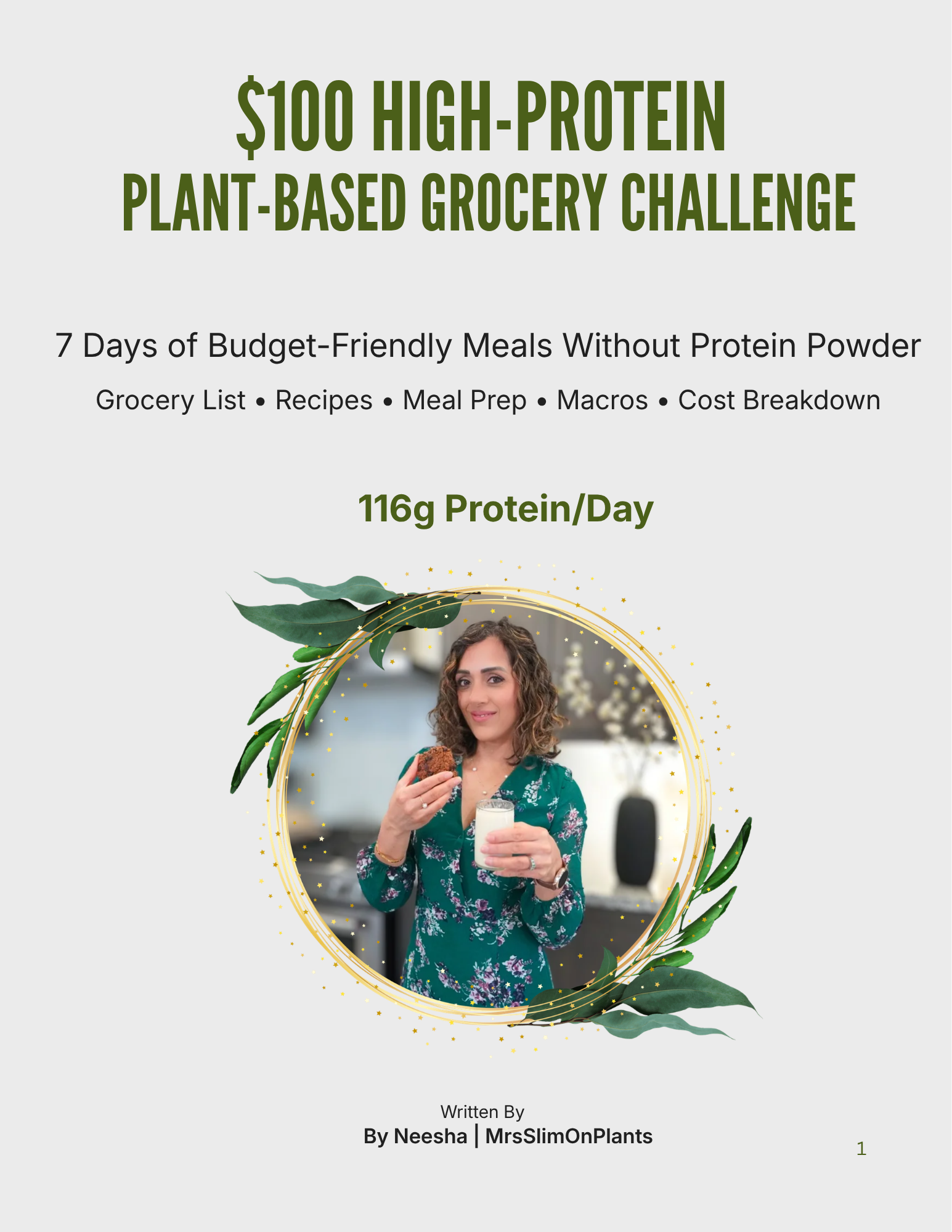 7-Day High-Protein Plant-Based Grocery Challenge Eat for a Week on $100 — Without Protein Powder