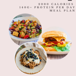 2,000-Calorie Vegan Meal Plan with 140g+ Protein Per Day