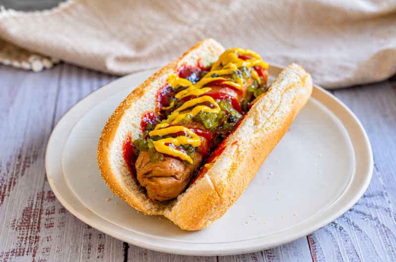 Homemade High-Protein Seitan Hot Dogs (30g Protein!)